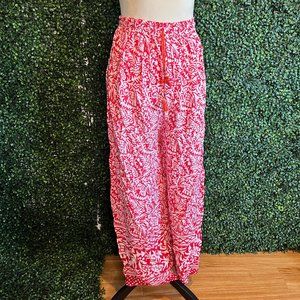 Printed Wide-leg Pants Size M